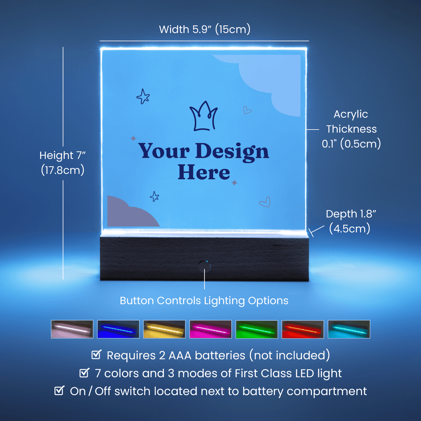 To my Son Personalized Acrylic Plaque Gift for son from Mom Custom LED lighted plaque