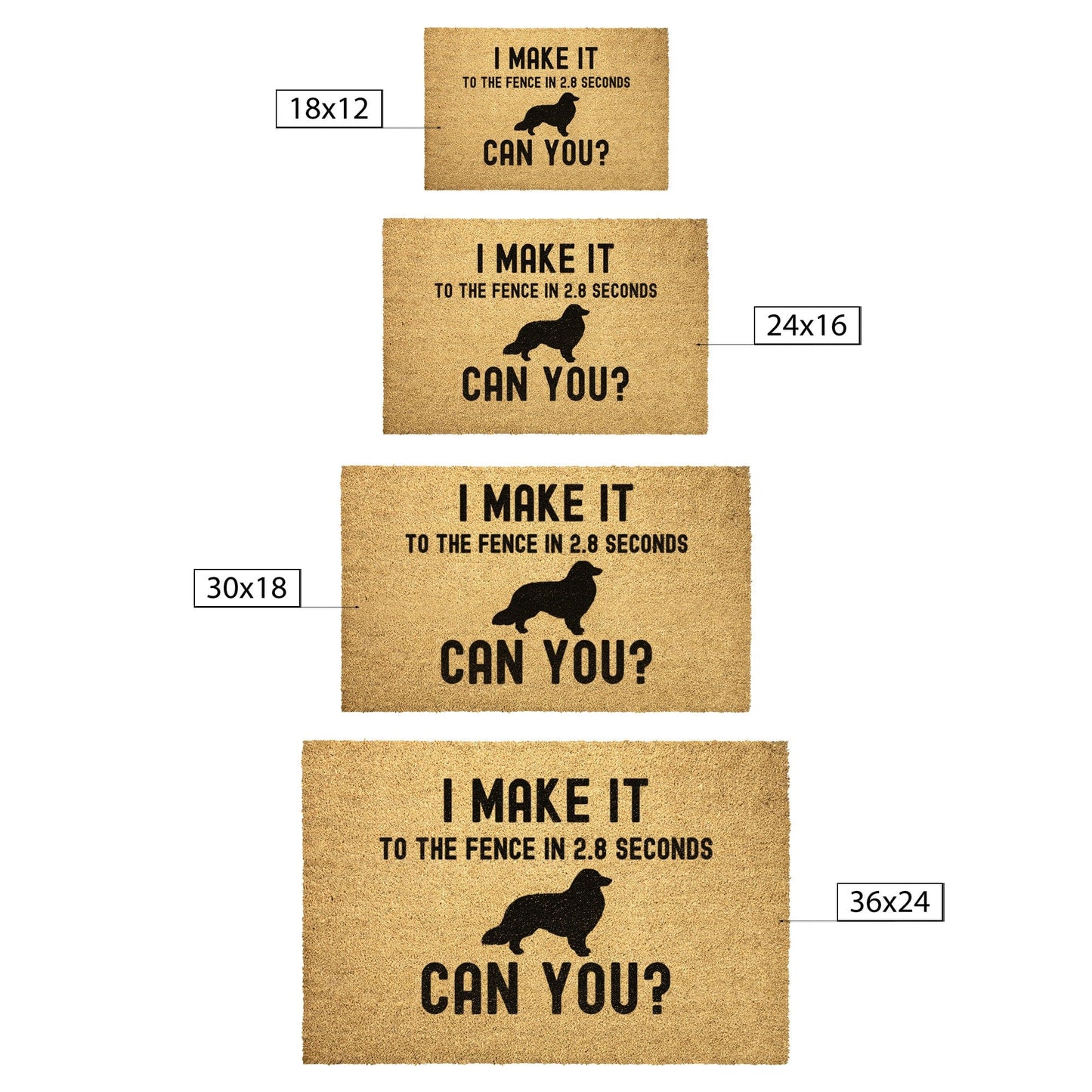 Funny Coir Doormats Border Collie Doormat Dog Owner Gifts Border Collie Door Mat Housewarming Gift Gag Gift