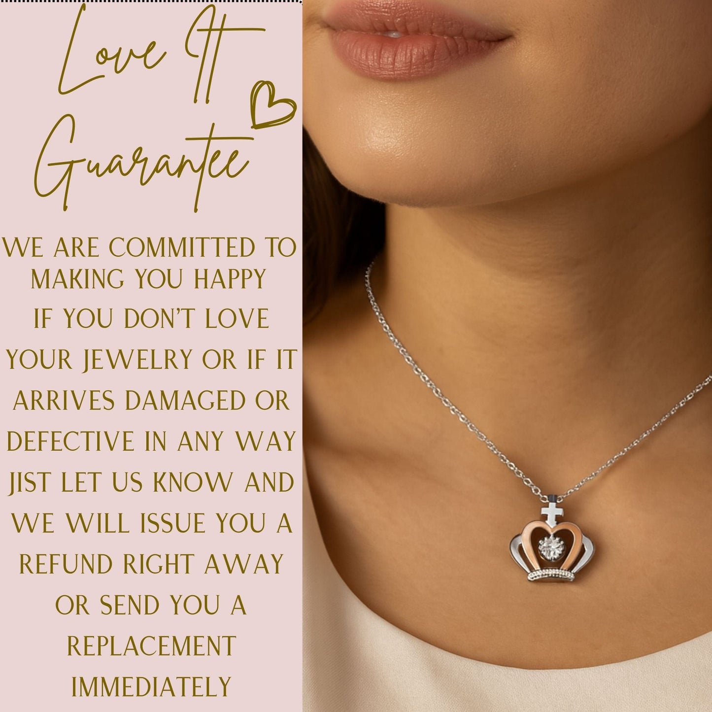 Straighten your crown-Dad to daughter Crown Necklace