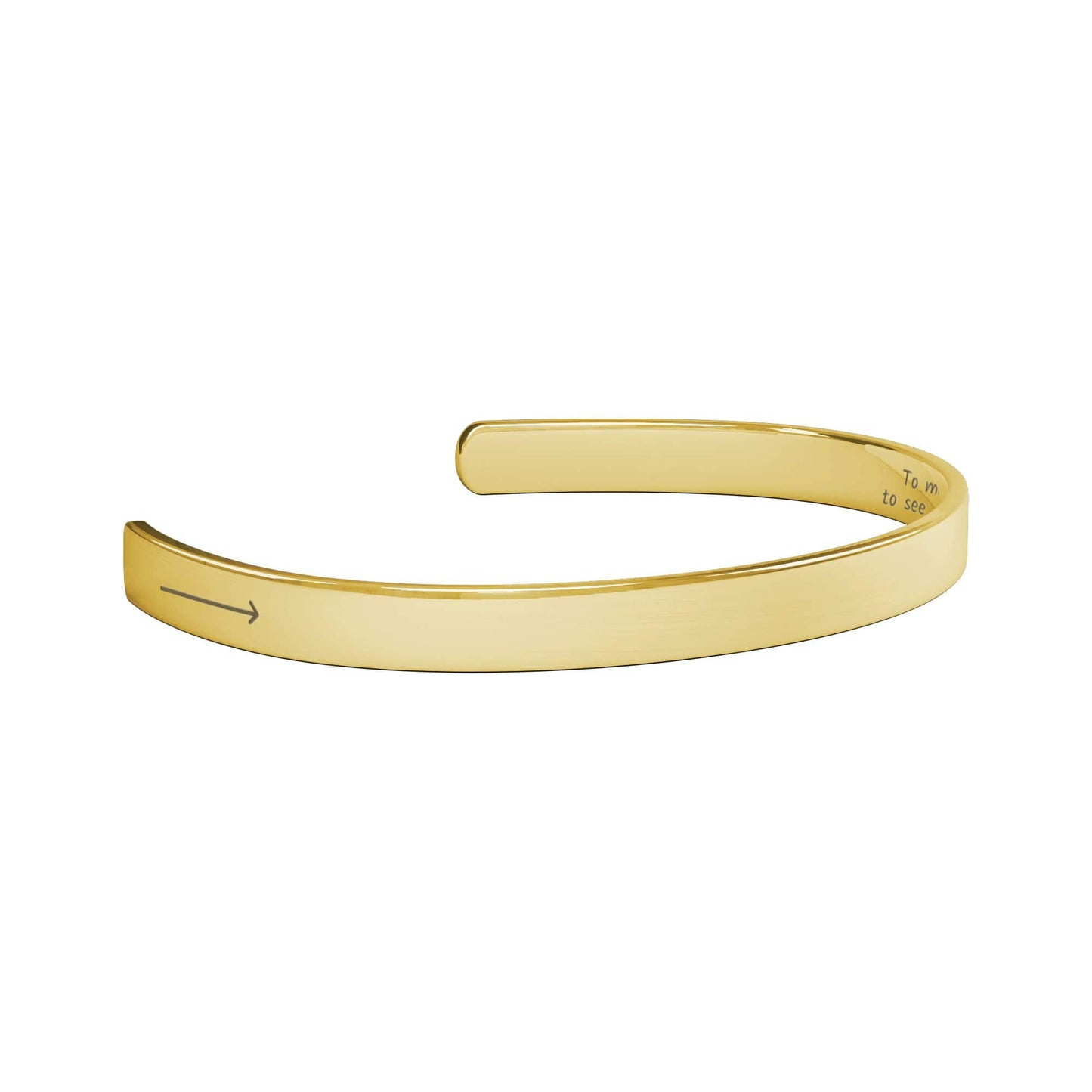 To my Daughter Personalized Engraved Cuff Bracelet, Motivational Jewelry for her