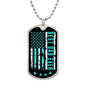 Personalized Best Dad Ever Dog Tag Necklace, Father's Day gift for Dad from Son or Daughter