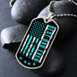 Personalized Best Dad Ever Dog Tag Necklace, Father's Day gift for Dad from Son or Daughter