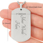 Personalized Best Dad Ever Dog Tag Necklace, Father's Day gift for Dad from Son or Daughter