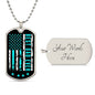 Personalized Best Dad Ever Dog Tag Necklace, Father's Day gift for Dad from Son or Daughter