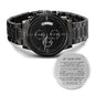 Gift for Son Engraved Watch, Gift for Son from Mom-Dad, Men's engraved watch, Graduation Gift for Son