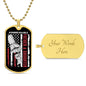 Test Dog tag Necklace 1 fist Bump