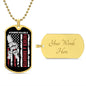 Father & Daughter Unbreakable Dog Tag Necklace
