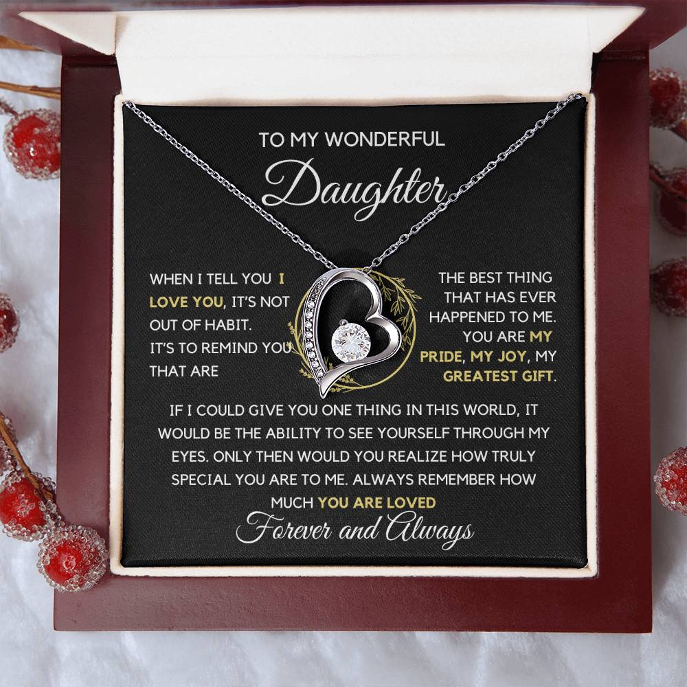 To my Daughter You Are my Pride Necklace