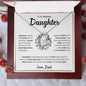 Precious Daughter Forever Love Necklace, Jewelry Gifts from Dad, Graduation Gift, Happy Birthday Gift Daughter