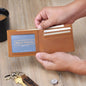 Personalized Wallet, Mens wallet bifold leather, Nautical Gift for Boating, Boating Dad Gifts, Boat Captain Gift