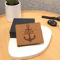 Personalized Wallet, Mens wallet bifold leather, Nautical Gift for Boating, Boating Dad Gifts, Boat Captain Gift