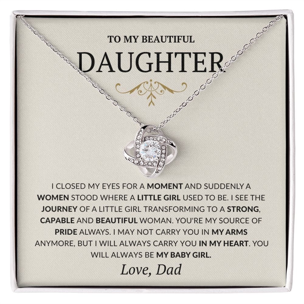 To my Daughter Gifts from Dad- Always my little girl Necklace, 21st birthday, Wedding Gift for Daughter