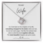 To My Wife Love Knot Necklace Beautiful Chapters