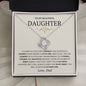 To my Daughter Gifts from Dad- Always my little girl Necklace, 21st birthday, Wedding Gift for Daughter