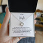 To My Wife Love Knot Necklace Beautiful Chapters