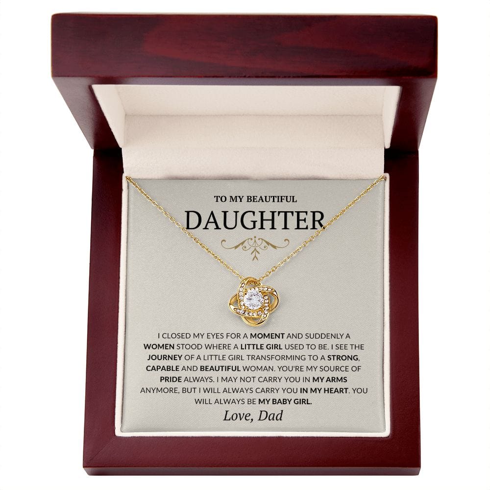 To my Daughter Gifts from Dad- Always my little girl Necklace, 21st birthday, Wedding Gift for Daughter