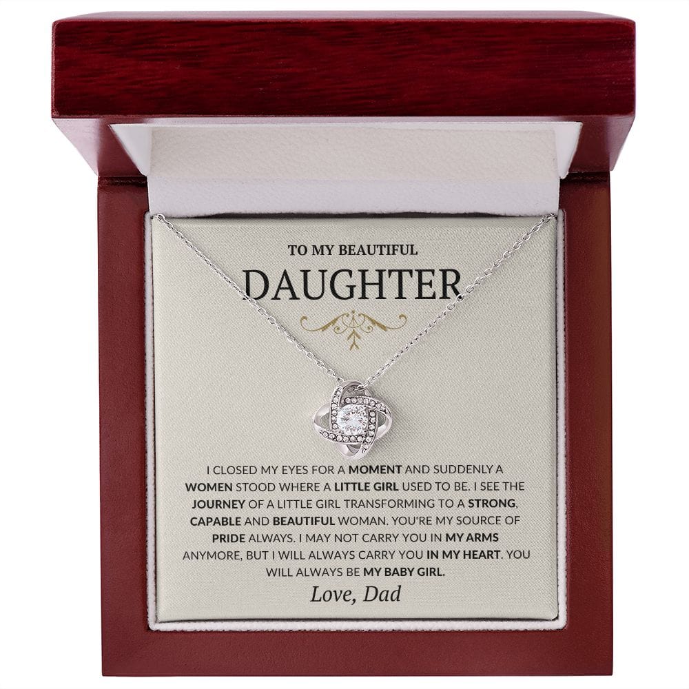 To my Daughter Gifts from Dad- Always my little girl Necklace, 21st birthday, Wedding Gift for Daughter