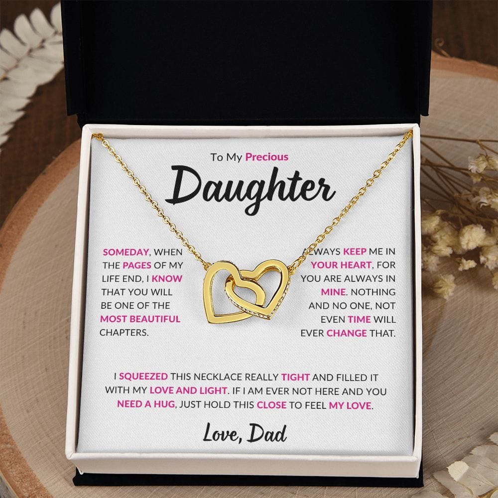Unique To my Daughter Jewelry,  Gift for Daughter from Dad, 21st birthday, Wedding day Gift for Daughter, Christmas Gift for Daughter