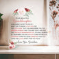 Granddaughter From Grandma acrylic Heart plaque
