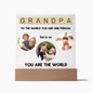 Grandfather gift, Grandpa gift decorative plaque,Grandparents anniversary gift,Grandfather birthday gift