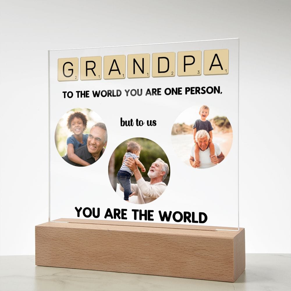 Grandfather gift, Grandpa gift decorative plaque,Grandparents anniversary gift,Grandfather birthday gift