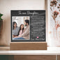 Personalized Letter to my daughter from Mom Acrylic Plaque Going away Keepsake LED Light Sign Gift for daughter Customized Gift from Dad