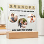 Grandfather gift, Grandpa gift decorative plaque,Grandparents anniversary gift,Grandfather birthday gift