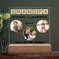 Grandfather gift, Grandpa gift decorative plaque,Grandparents anniversary gift,Grandfather birthday gift