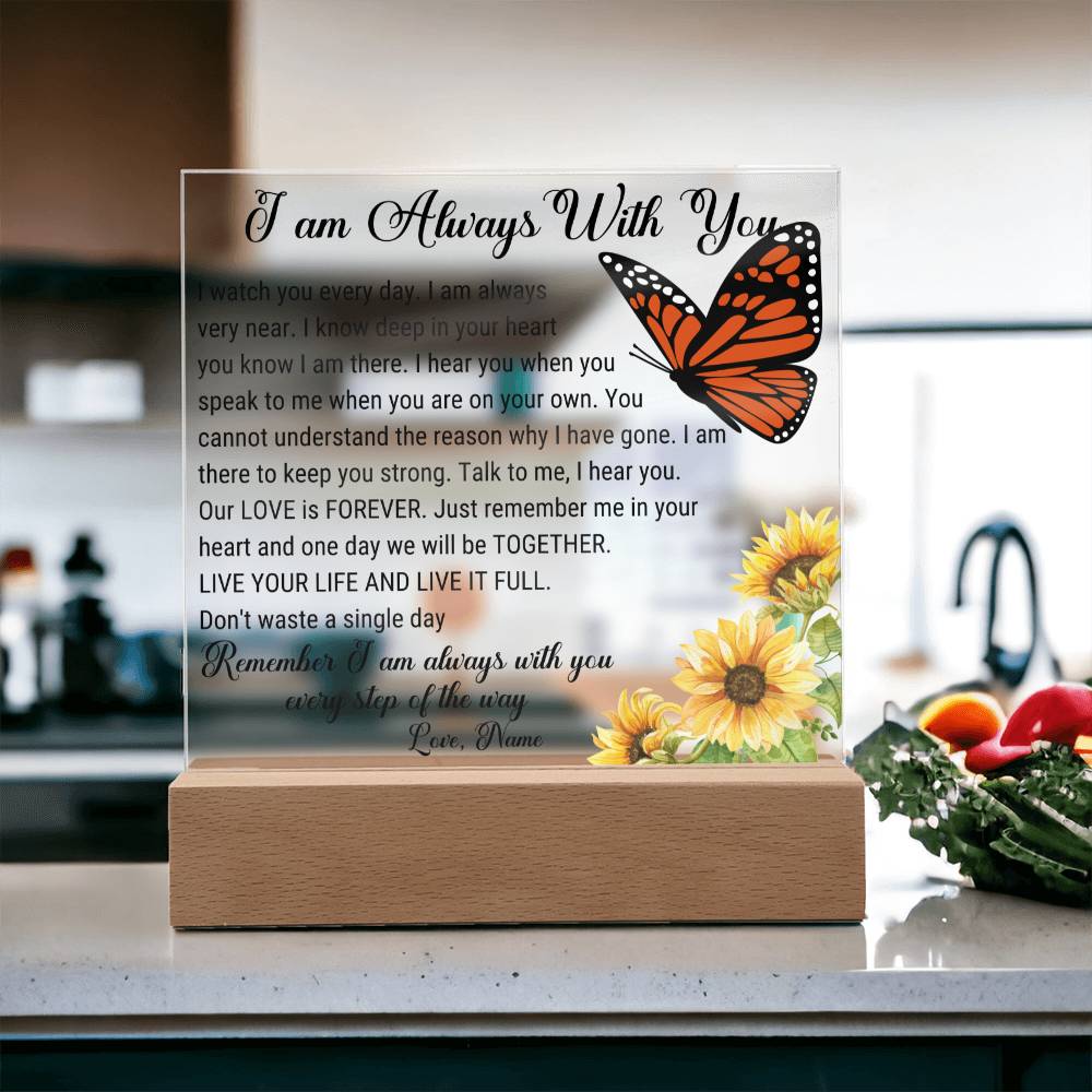 Personalized Memorial Gift for loss of Mother plaque, Grief Gift for loss of father, Daughter or son Sympathy gift, sister in loving memory