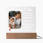 Personalized Daddy and Us Acrylic plaque, LED Photo Frame, Father's Day Gift for Dad
