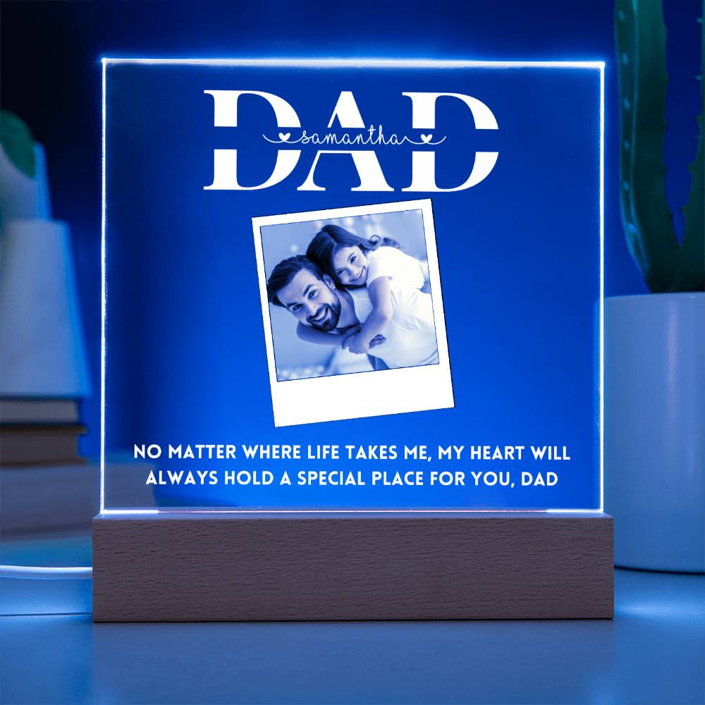 Personalized Photo Frame Gift for Dad Father's day Birthday Gift