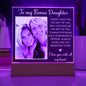 Stepdaughter Gift Acrylic Plaque Personalized Birthday Gift For Bonus Daughter To My Bonus Daughter from Stepmom