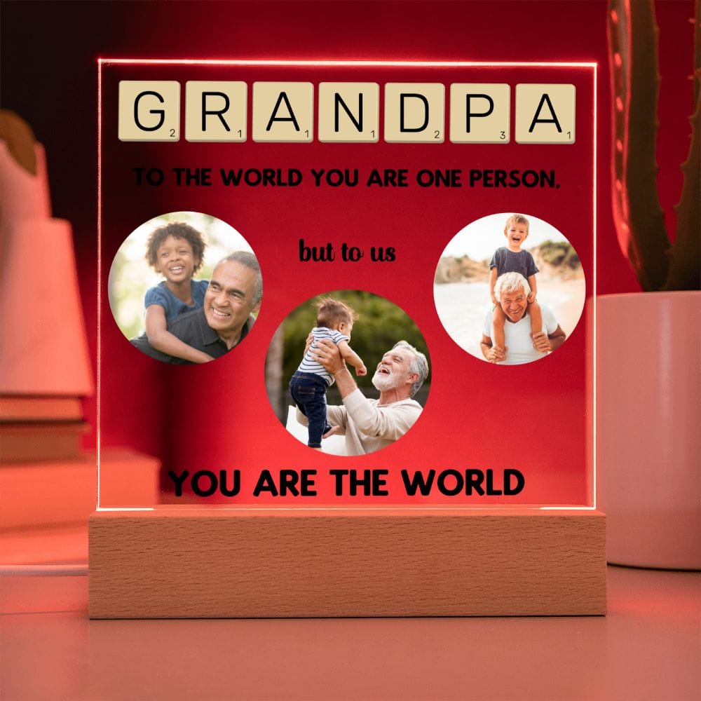 Grandfather gift, Grandpa gift decorative plaque,Grandparents anniversary gift,Grandfather birthday gift