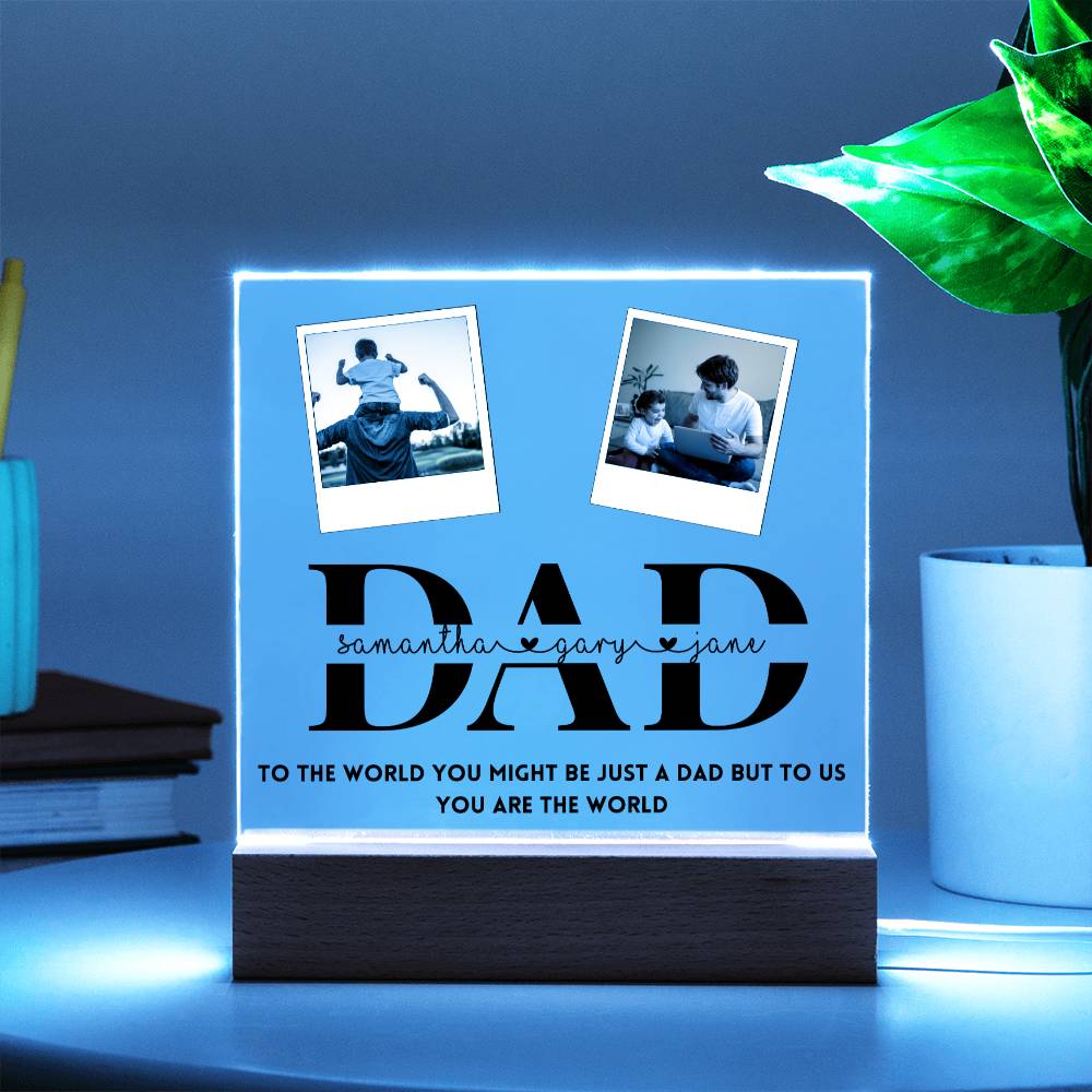 Personalized Dad Photo Frame from Kids Father's Day gift