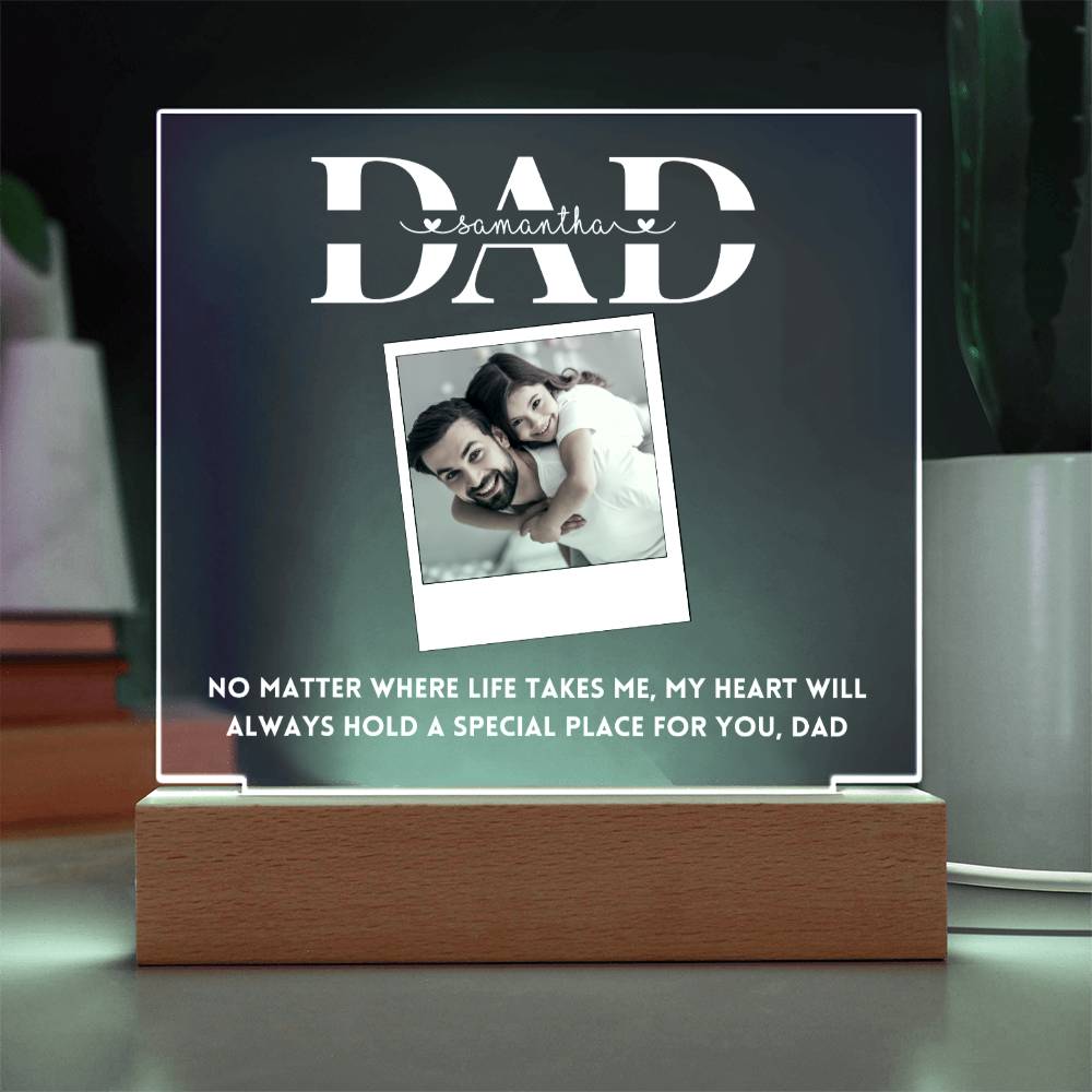 Personalized Photo Frame Gift for Dad Father's day Birthday Gift