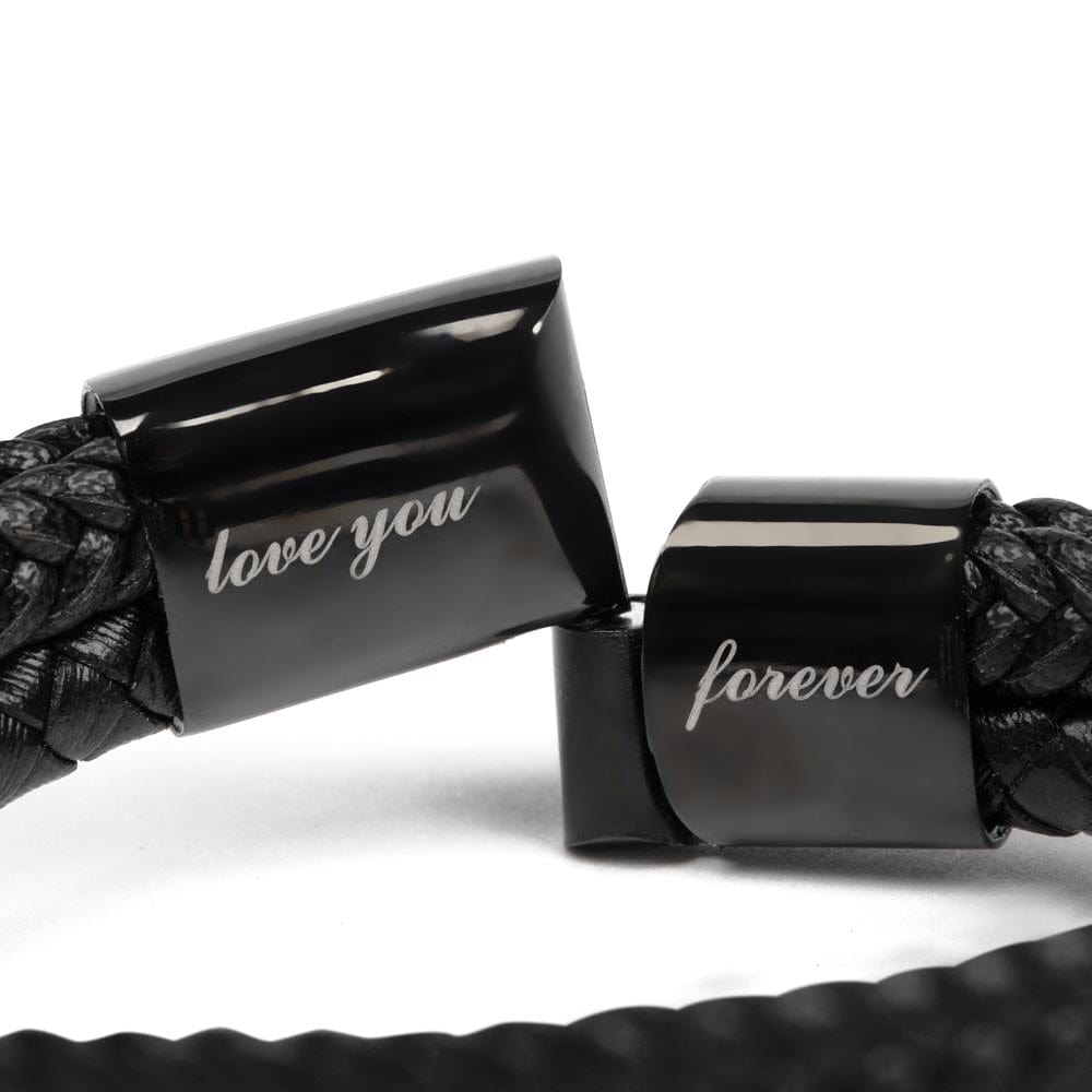 Father of the Groom Gift from Groom, Vegan Leather Bracelet for Dad, Best Dad Ever