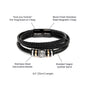 Gift from Daughter to Dad Vegan Braided Bracelet,Dad gift for Father's day
