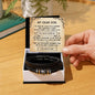 Gift for Son from Mom, Vegan Leather bracelet, Graduation Gift for Son From Dad, Birthday Gift