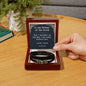 Father of the Groom Gift from Groom, Vegan Leather Bracelet for Dad, Best Dad Ever