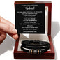 Personalized Grandson Birthday Bracelet