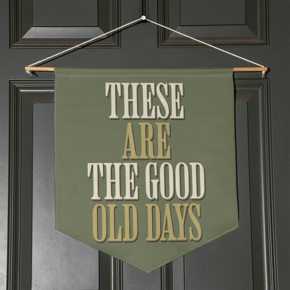 These are the good old Days Pennant Wall hanging