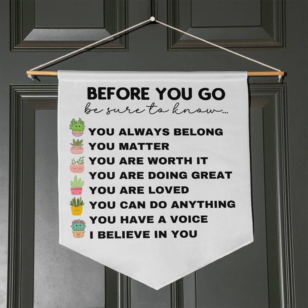 Affirmation wall pennant for kids Inspirational classroom decor Kids room decor Positive classroom wall art