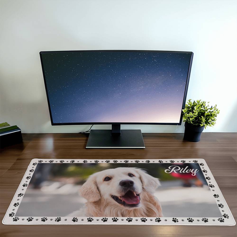 Customizable Photo Desk pad Photo Collage Gift , Photo Memorial Deskmat Family & Friends Custom Gifts, Special Memory Keepsake for Wedding, Birthday