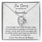 Personalized I'm sorry for Hurting You Forever Love Necklace Apology Gift for her