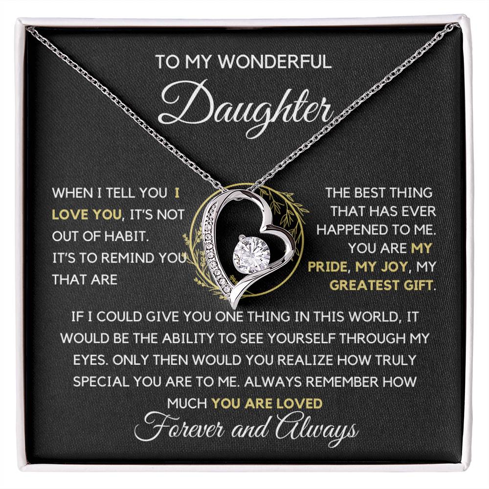 To my Daughter You Are my Pride Necklace