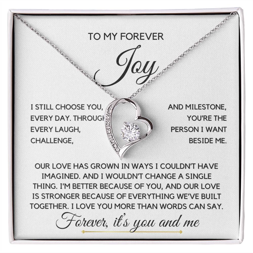My forever joy- Forever Love Necklace