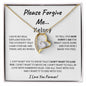 Please forgive me Personalized Forever Love Necklace, Apology Gift