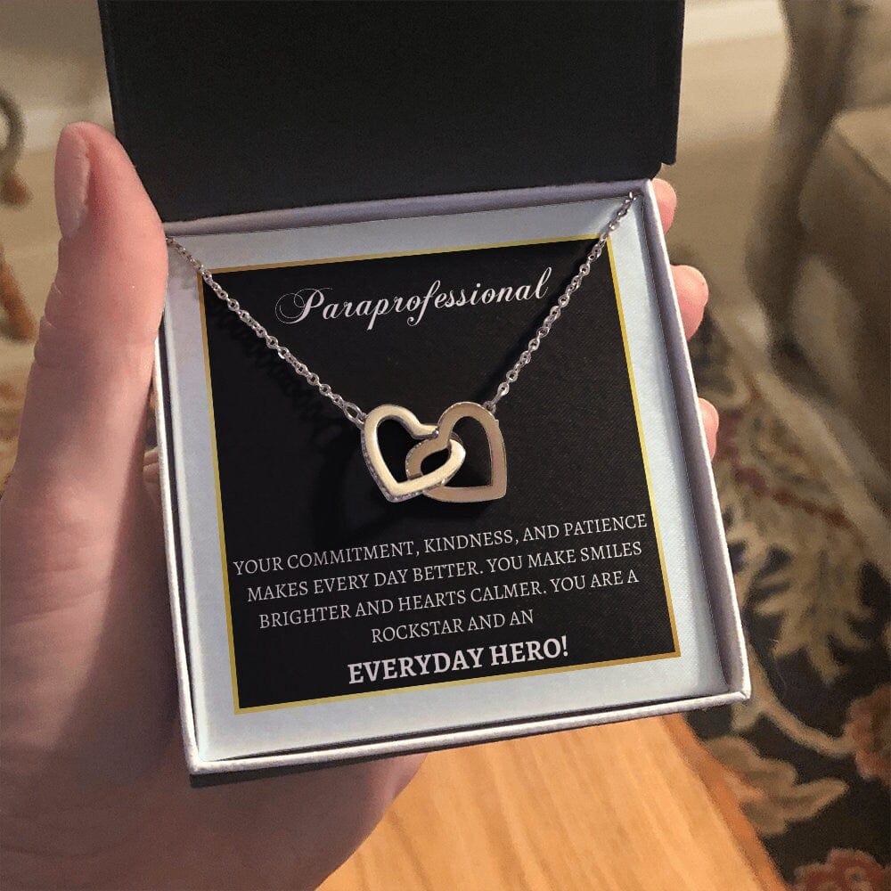 Paraprofessional Day Thank you necklace, Personalized Teacher aide gift, End of Year, Last day of school Special Ed Teacher appreciation