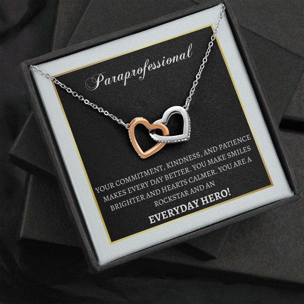 Paraprofessional Day Thank you necklace, Personalized Teacher aide gift, End of Year, Last day of school Special Ed Teacher appreciation