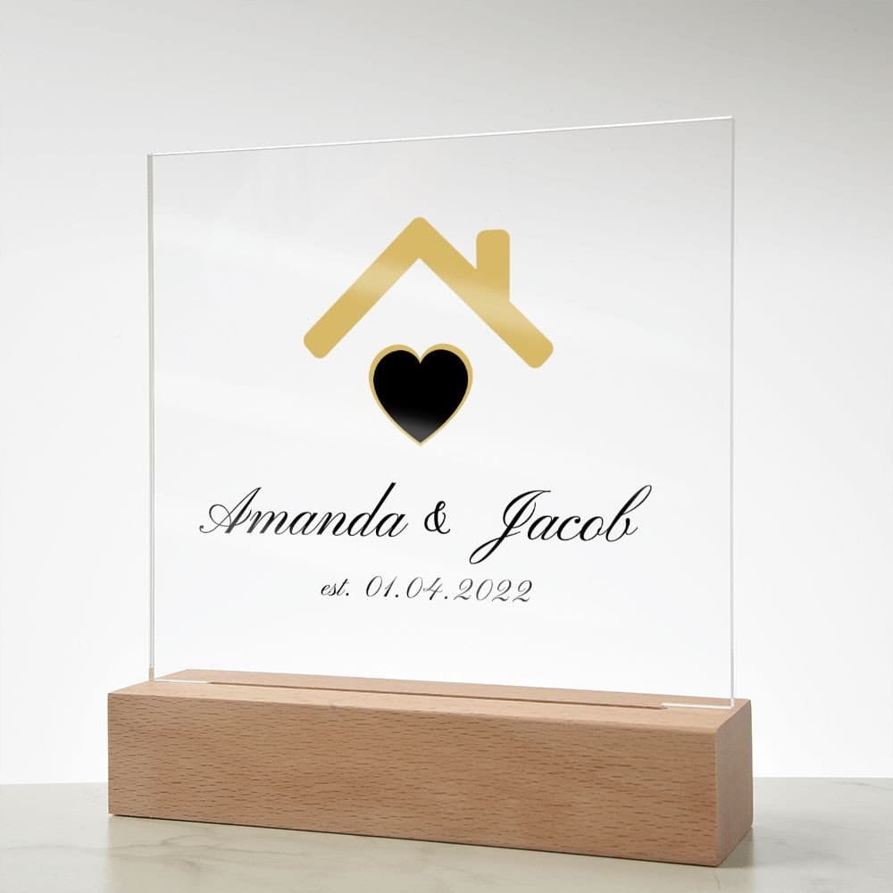 Home Sweet Home New Home Acrylic Plaque,Closing gift for buyers,Personalized Real estate closing gift for clients,Perfect closing gifts